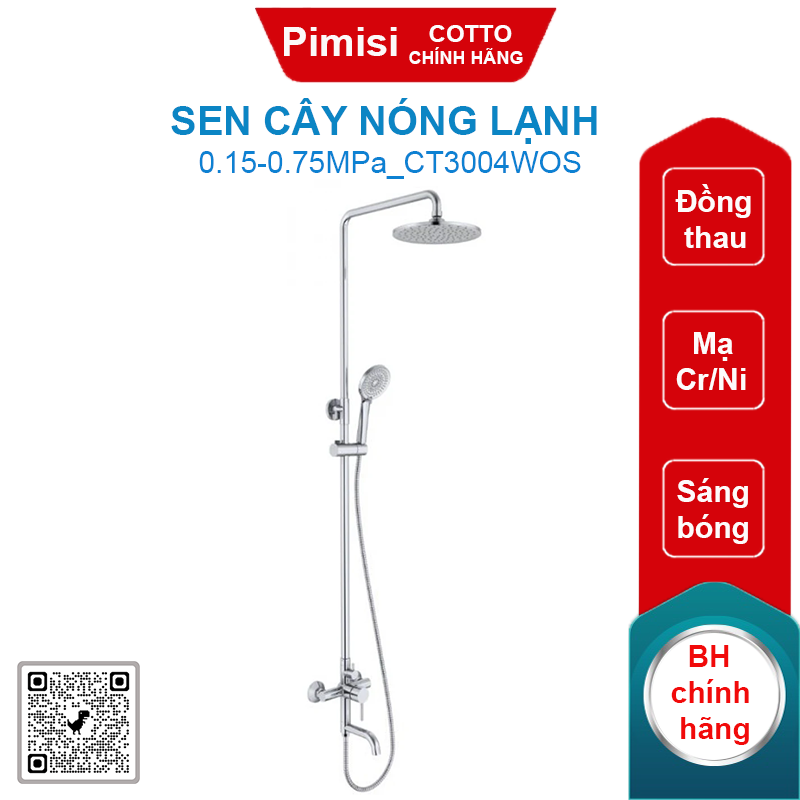 Sen cây COTTO CT3004WOS nóng lạnh 3 chức năng
