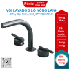Vòi lavabo COTTO CPF202A#BN2 nóng lạnh chậu 3 lỗ màu đen Quil