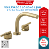 Vòi lavabo COTTO CPF202A#GR2 nóng lạnh chậu 3 lỗ màu vàng Quil
