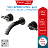 Vòi lavabo COTTO CPF203A#BN2 nóng lạnh Quil gắn tường màu đen