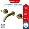 Vòi lavabo COTTO CPF203A#GR2 nóng lạnh Quil gắn tường màu vàng