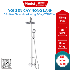 Vòi sen cây COTTO CT2072W Soprano nóng lạnh