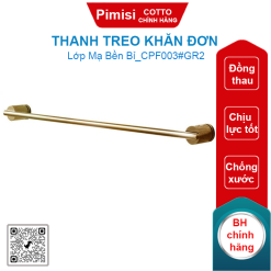 Thanh treo khăn đơn Cotto CPF003#GR2 700mm Màu vàng Quil
