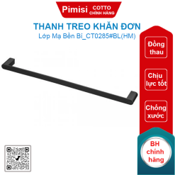 Thanh treo khăn đơn Cotto CT0285#BL(HM) màu đen