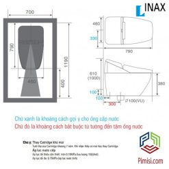 Bản vẽ kỹ thuật sản phẩm nhập khẩu từ Nhật Bản của INAX
