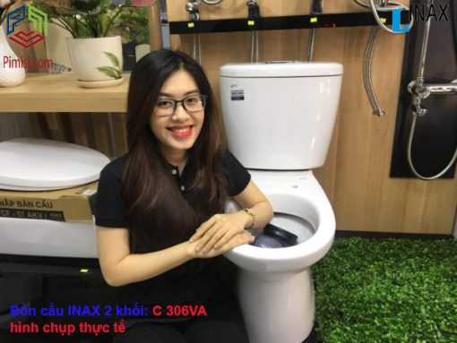 Bệt INAX 306 (2 khối) hình chụp thực tế