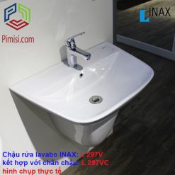 lavabo inax 297 gắn tường hình chụp thực tế