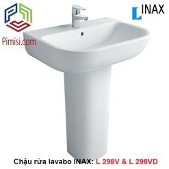lavabo inax 298 chân dài l-298vd