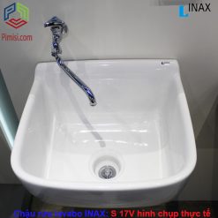 Chậu rửa mặt treo tường INAX S-17V hình chụp thực tế