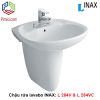 Chậu rửa mặt treo tường L 284V có chân ngắn L-284VC