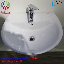 Chậu rửa mặt INAX L-285V hình chụp thực tế
