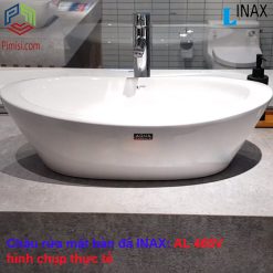 Chậu rửa mặt bàn đá INAX L-465V hình chụp thực tế