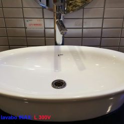 Chậu rửa mặt bàn đá lavabo INAX AL-300V hình chụp thực tế