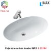Chậu rửa mặt âm bàn đá INAX L-2216V hình Oval