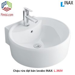 Chậu rửa mặt đặt bàn đá INAX L-292V hình tròn