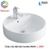 Chậu rửa mặt đặt bàn đá INAX L-294V hình tròn