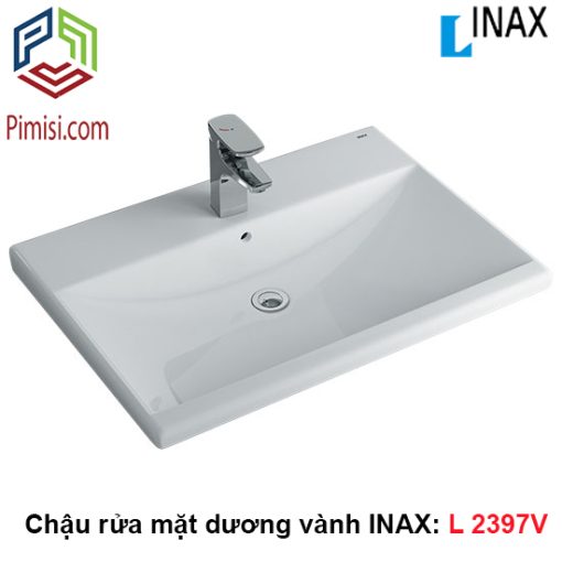 Chậu rửa dương vành INAX L-2397V bàn đá