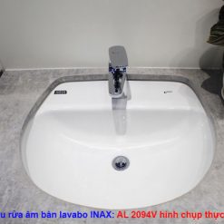 lavabo âm bàn INAX AL-2094V hình chụp thực tế