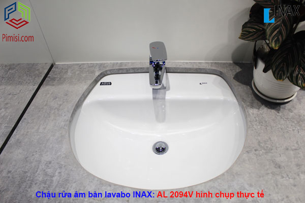 lavabo âm bàn INAX AL-2094V hình chụp thực tế