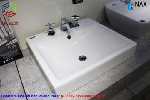 Chậu rửa mặt đặt bàn lavabo INAX AL-536V