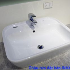 Chậu rửa lavabo đặt bàn INAX L-296V hình chụp thực tế