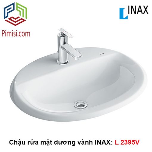 Chậu rửa dương vành INAX L-2395V bàn đá