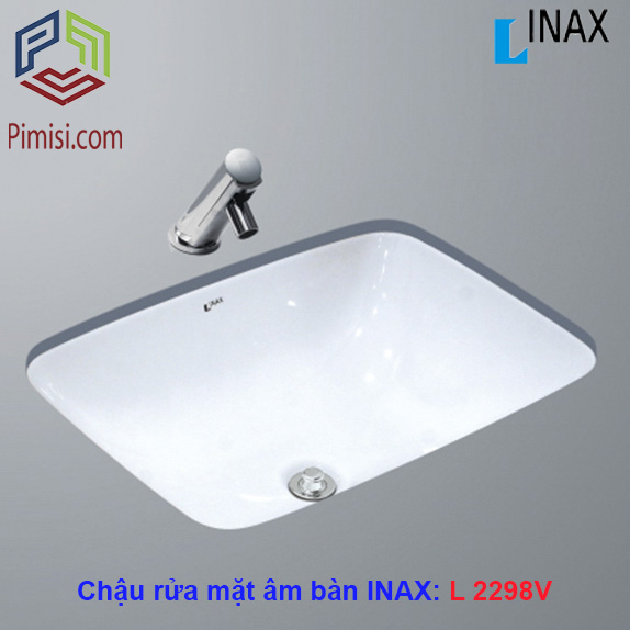 Chậu rửa lavabo âm bàn INAX AL-2298V hình chữ nhật