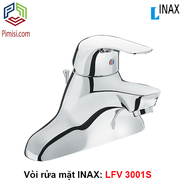 Vòi rửa mặt INAX LFV-3001S nóng lạnh lavabo 3 lỗ
