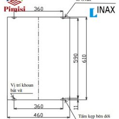 Gương soi phòng tắm INAX KF-4560VA
