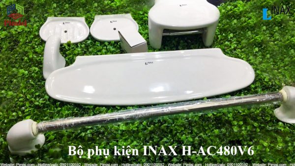 Kệ gương INAX H-482V trong bộ phụ kiện INAX H-AC480V6