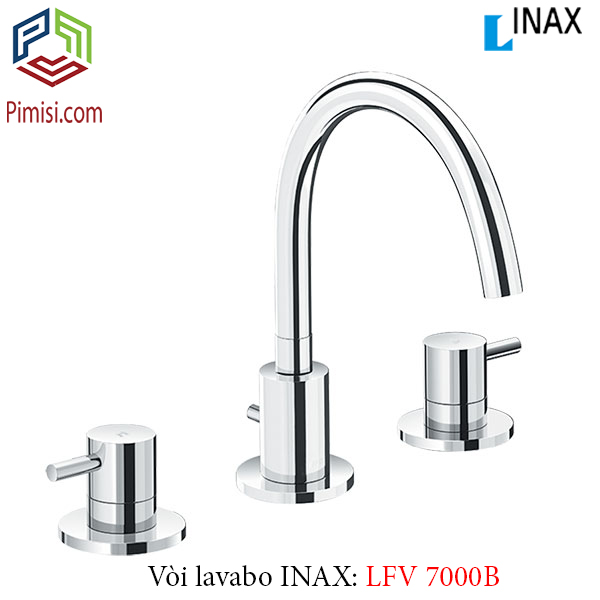 Vòi lavabo INAX LFV-7000B nóng lạnh 3 lỗ