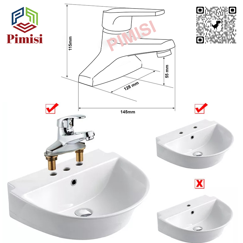 Bản vẽ kích thước gật gù nóng lạnh Pimisi PV-100C