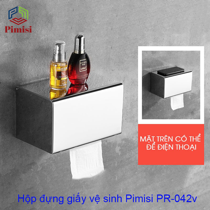 Hộp đựng giấy vệ sinh bằng inox 304 Pimisi PR-042V