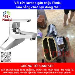 Vòi lavabo nóng lạnh Pimisi PV-100C làm từ đồng thau