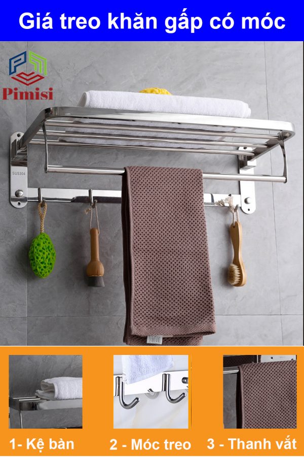 Giá treo khăn nhà vệ sinh Pimisi PR-011WM;