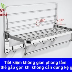 Thanh treo khăn nhà tắm Pimisi PR-011WM có móc