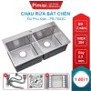Chậu rửa bát chén inox 304 Pimisi PB-7843C