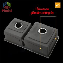 Chậu rửa bát Pimisi PB-8245C giảm âm chống ồn bằng tấm cao su