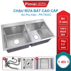 Chậu rửa bát inox 304 Pimisi PR-7843C
