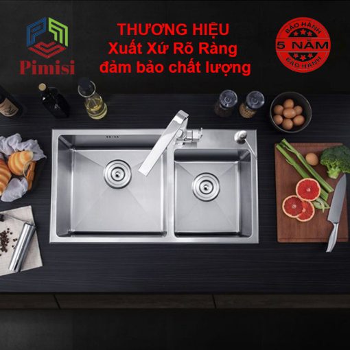 Chậu rửa chén inox Pimisi PR-8245L thương hiệu đến từ Nhật Bản