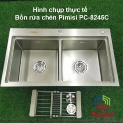 Hình chụp thực tế bồn rửa chén Pimisi PC-8245C
