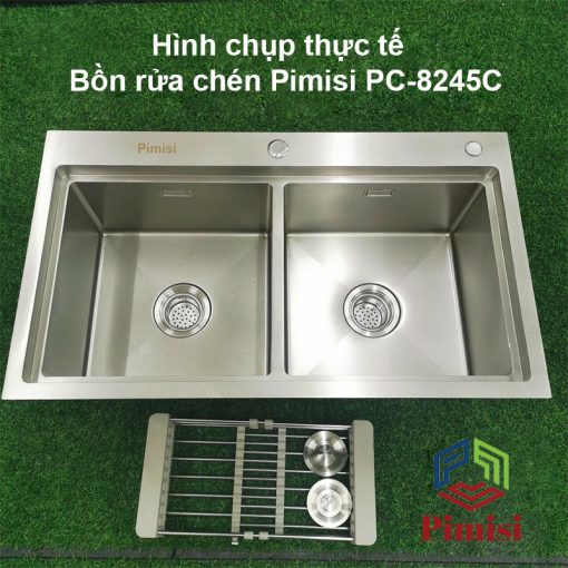 Hình chụp thực tế bồn rửa chén Pimisi PC-8245C
