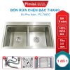 Bồn rửa chén 2 hố inox 304 Pimisi PC-7843C