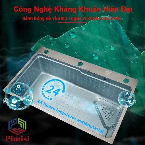 Công nghệ kháng khuẩn cho bồn rửa chén Pimisi-pr-7846