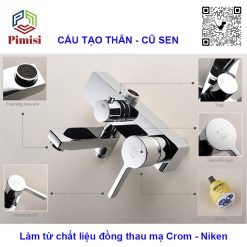 Củ sen Pimisi PSC-1101C được cấu tạo từ các phụ kiện cao cấp