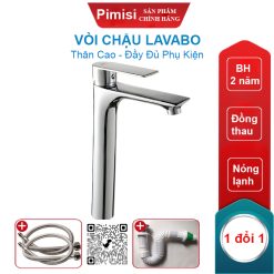 Vòi chậu lavabo Pimisi PV-306CH thân cao