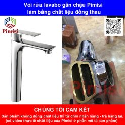 Vòi nước lavabo Pimisi PV-306CH làm từ đồng thau
