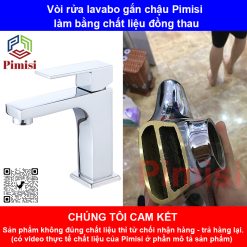 Vòi nước lavabo Pimisi PV-418C-1 làm từ đồng thau
