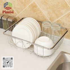 Khay inox 304 đựng chén đĩa Pimisi PRR-21