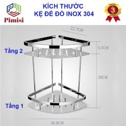Kích thước kệ kệ nhà tắm để đồ Pimisi PK-026G
